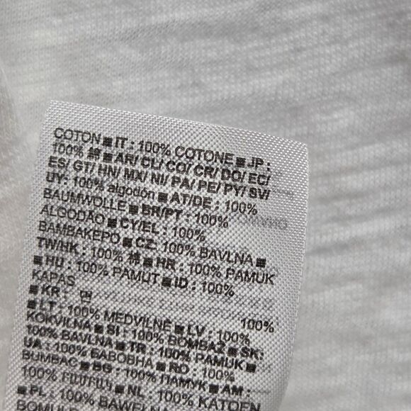 GAP Shirt Womens Large White Foreversoft Tee Draped Pleat Cap Sleeve Asymmetric - Picture 6 of 7